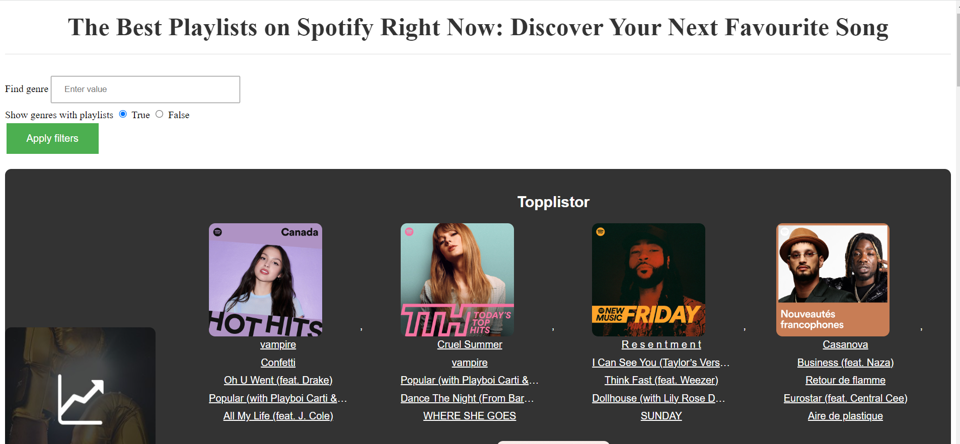 Spotify Genre Project